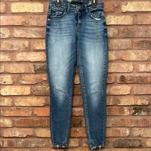 KanCan Faded Blue Ankle Jeans